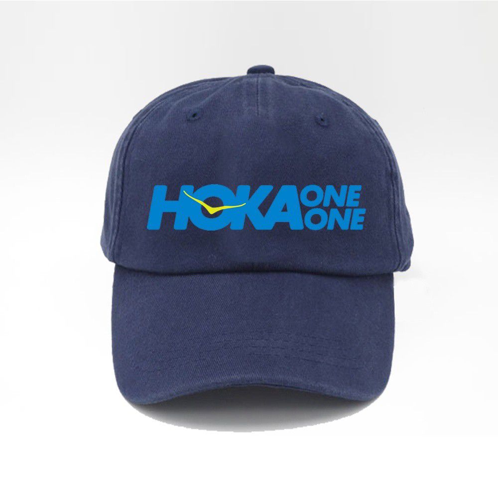 Hoka Baseball Caps NZ - Hoka Logo Top Level Navy Blue (AUI094317)